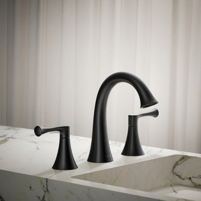 KOHLER K-35953-4 Buckley Widespread bathroom sink faucet, 1.2 gpm