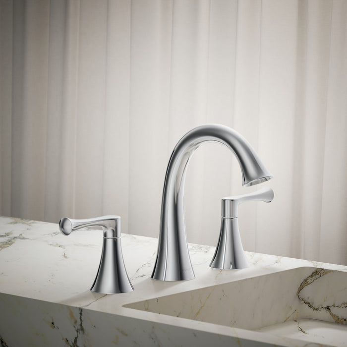 KOHLER K-35953-4 Buckley Widespread bathroom sink faucet, 1.2 gpm