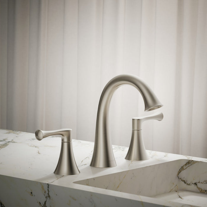 KOHLER K-35953-4 Buckley Widespread bathroom sink faucet, 1.2 gpm