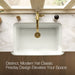 KOHLER K-36250 Audrine 35-1/2" undermount single-bowl farmhouse kitchen sink, dune - view 4