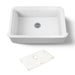 KOHLER K-36250 Audrine 35-1/2" undermount single-bowl farmhouse kitchen sink, white - view 5