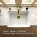KOHLER K-36251 Audrine 32-1/2" undermount single-bowl farmhouse kitchen sink, dune - view 4