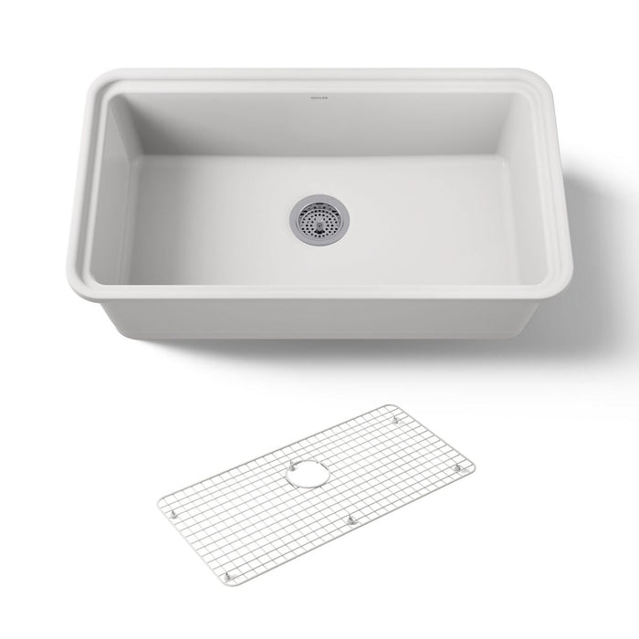 KOHLER K-36254 Audrine 33" undermount single-bowl kitchen sink