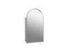 KOHLER K-36540 Verdera 20" x 34" arched framed medicine cabinet, left-hinged, brushed nickel