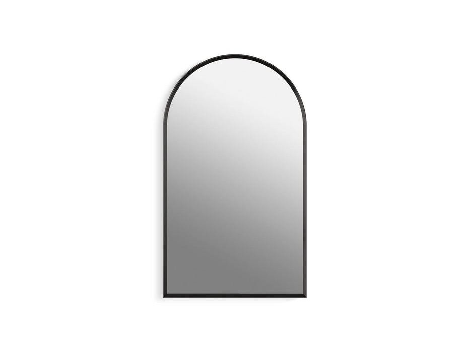 KOHLER K-36540 Verdera 20" x 34" arched framed medicine cabinet, left-hinged, matte black - view 2