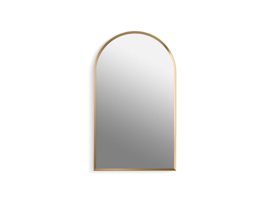 KOHLER K-36540 Verdera 20" x 34" arched framed medicine cabinet, left-hinged, moderne brushed gold - view 2