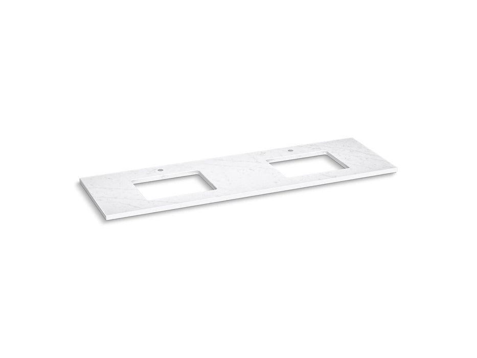 KOHLER K-36573 Silestone 73" quartz vanity top with two rectangular cutouts