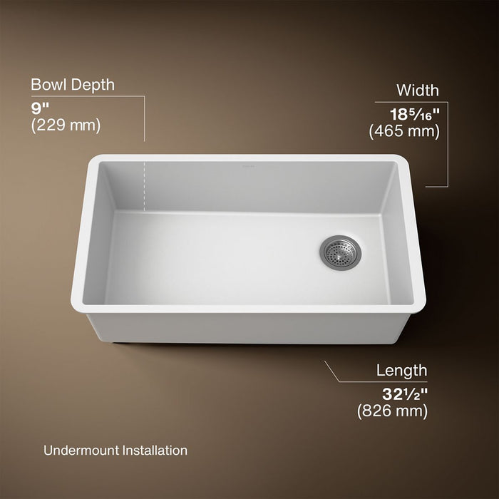 3/4 view of product with dimensions