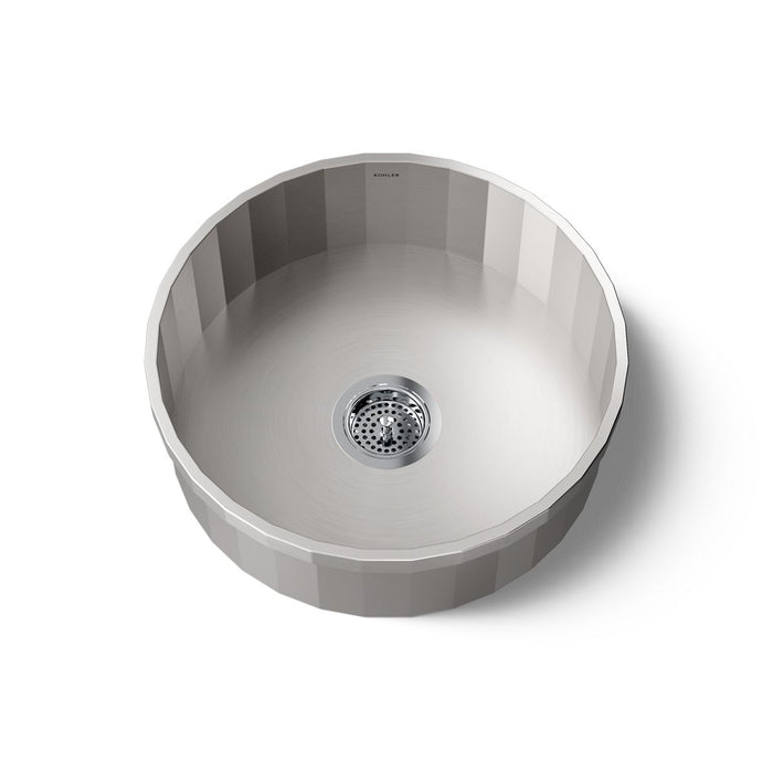 KOHLER K-3674 Brinx 18-3/4" top-mount single-bowl bar sink, stainless steel - view 4