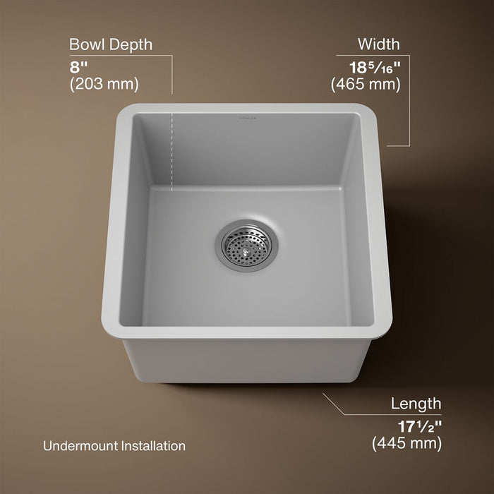 3/4 view of product with dimensions