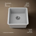 3/4 view of product with dimensions