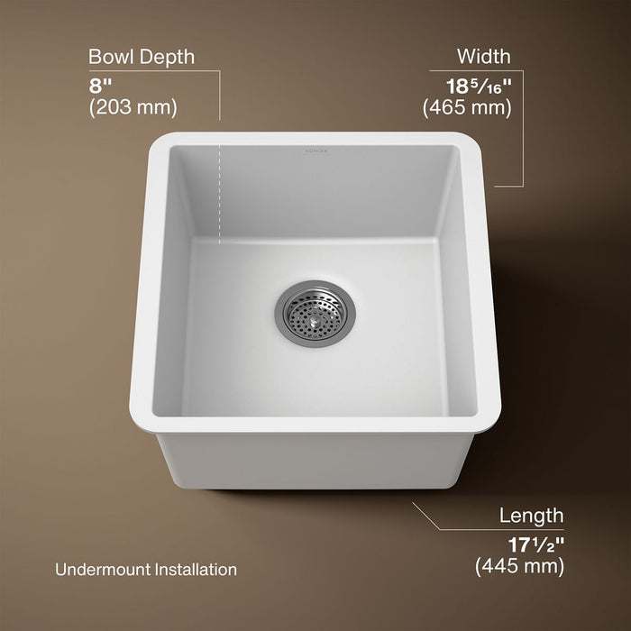 3/4 view of product with dimensions
