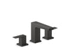 KOHLER K-36786-4 Honesty Widespread bathroom sink faucet, 1.2 gpm, matte black