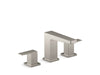 KOHLER K-36786-4 Honesty Widespread bathroom sink faucet, 1.2 gpm, vibrant brushed nickel