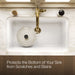 Products in use in overhead room view