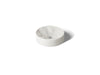 KOHLER K-37692 Rista 16-1/4" round vessel bathroom sink, no overflow, natural white