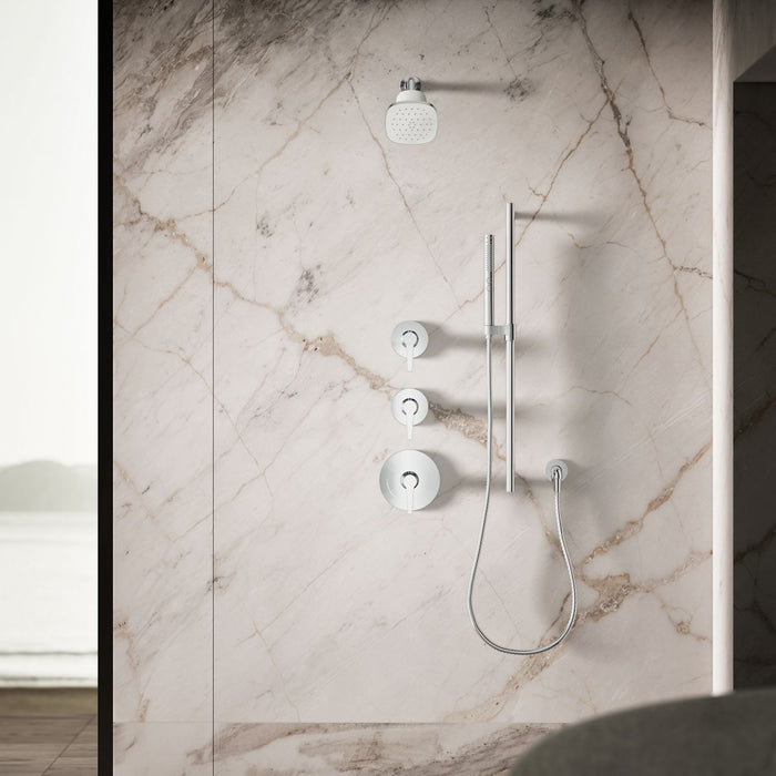 KOHLER K-37722-G Cinq Square single-function filtered showerhead, 1.75 gpm