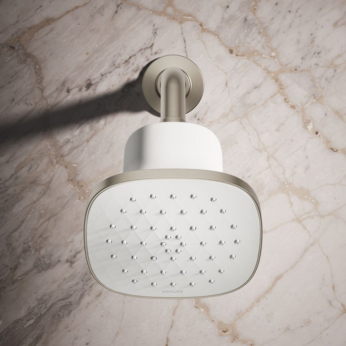 KOHLER K-37722-G Cinq Square single-function filtered showerhead, 1.75 gpm