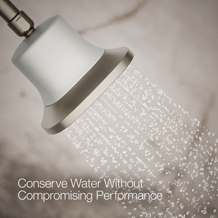 KOHLER K-37722-Y Cinq Square single-function filtered showerhead, 2.5 gpm
