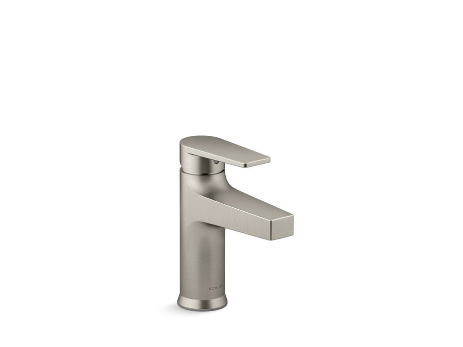 KOHLER K-37885-4 Taut Single-handle bathroom sink faucet, 1.2 gpm, vibrant brushed nickel