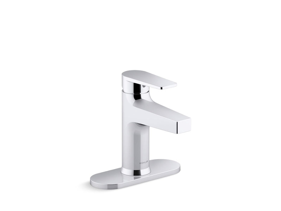 KOHLER K-37886-4 Taut Single-handle bathroom sink faucet, 1.2 gpm, polished chrome