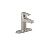 KOHLER K-37886-4 Taut Single-handle bathroom sink faucet, 1.2 gpm, vibrant brushed nickel