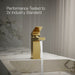 KOHLER K-37890-4N Honesty Single-handle bathroom sink faucet, 0.5 gpm, vibrant brushed moderne brass - view 5