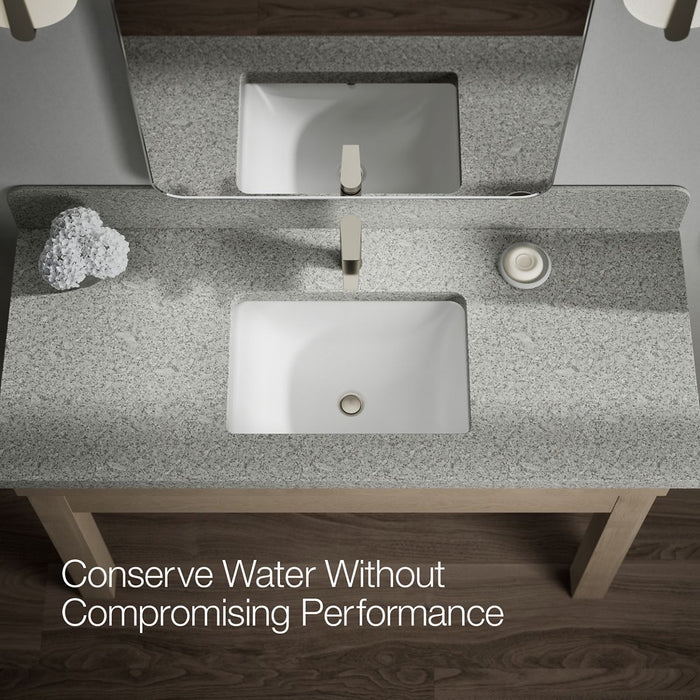 KOHLER K-37891-4 Hint Single-handle bathroom sink faucet, 1.2 gpm, vibrant brushed nickel - view 5