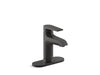 KOHLER K-37892-4 Hint Single-handle bathroom sink faucet, 1.2 gpm, matte black