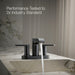 KOHLER K-37894-4 Hint Centerset bathroom sink faucet, 1.2 gpm, matte black - view 3