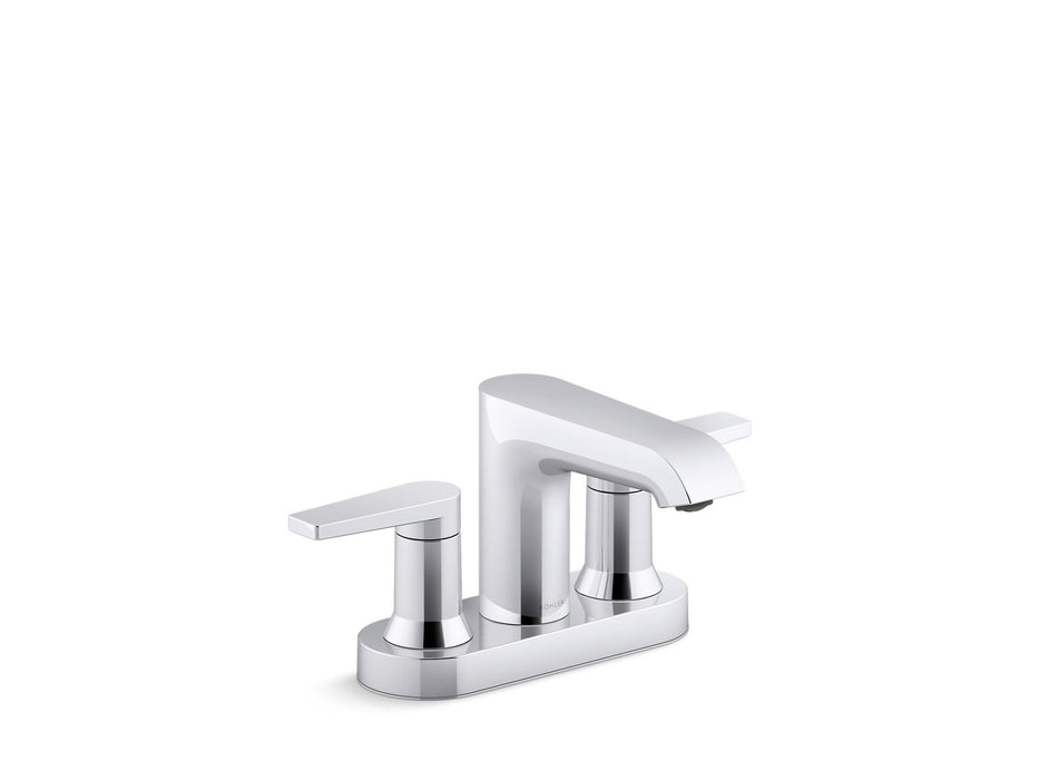 KOHLER K-37894-4 Hint Centerset bathroom sink faucet, 1.2 gpm, polished chrome