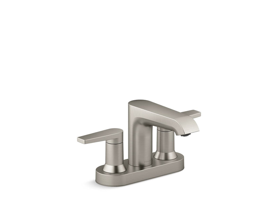 KOHLER K-37894-4 Hint Centerset bathroom sink faucet, 1.2 gpm, vibrant brushed nickel