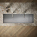 KOHLER K-37906-PAP Synthos 57-3/4" Undermount Single-bowl Workstation Kitchen Sink, Wood Composite Matte Black - Detail image