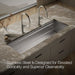 KOHLER K-37906-PAP Synthos 57-3/4" Undermount Single-bowl Workstation Kitchen Sink, Wood Composite Matte Black - Detail image