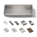 KOHLER K-37907-WAL Synthos 45-3/4" Undermount Single-bowl Workstation Kitchen Sink, Solid Wood Dark Walnut - 3/4 view of prod