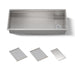 KOHLER K-37907 Synthos 45-3/4" Undermount Single-bowl Kitchen Sink, Stainless Steel - 3/4 view of product