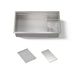 KOHLER K-37908 Synthos 33-3/4" Undermount Single-bowl Kitchen Sink, Stainless Steel - 3/4 view of product