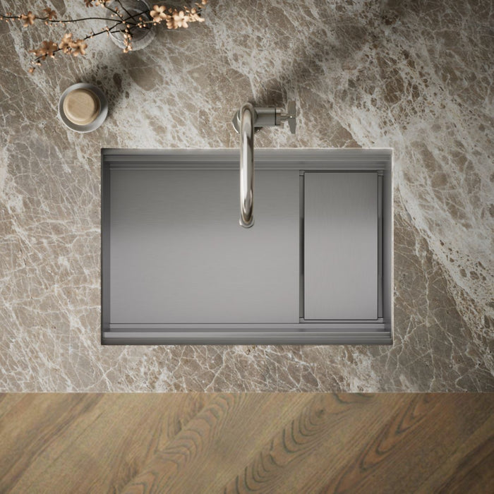 KOHLER K-37911 Synthos 27-3/4" Undermount Single-bowl Kitchen Sink, Stainless Steel - Detail image of a product feature