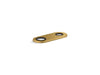 KOHLER K-38169 4" two-hole escutcheon plate for Insight and Kinesis lavatory faucets and soap dispensers, vibrant brushed...