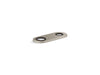 KOHLER K-38169 4" two-hole escutcheon plate for Insight and Kinesis lavatory faucets and soap dispensers, vibrant brushed...