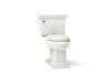 KOHLER K-3817 Memoirs Stately Two-piece Elongated Toilet, 1.28 GPF, Dune - 3/4 view of product