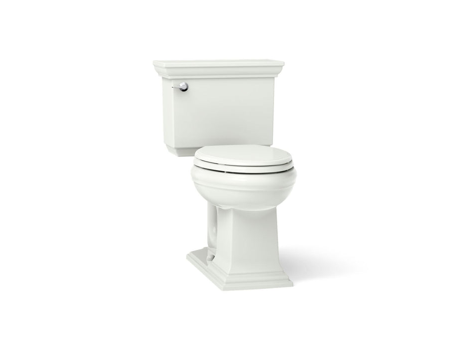 KOHLER K-3817 Memoirs Stately Two-piece Elongated Toilet, 1.28 GPF, Dune - 3/4 view of product