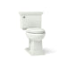 KOHLER K-3817 Memoirs Stately Two-piece Elongated Toilet, 1.28 GPF, Dune - 3/4 view of product