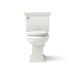 KOHLER K-3817 Memoirs Stately Two-piece Elongated Toilet, 1.28 GPF, Dune - front view of product
