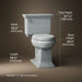 3/4 view of product with dimensions