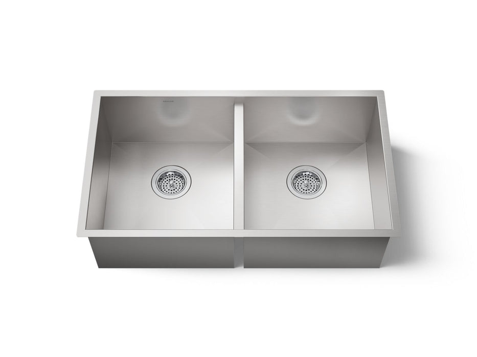 KOHLER K-3820 Vault 32" undermount double-bowl kitchen sink