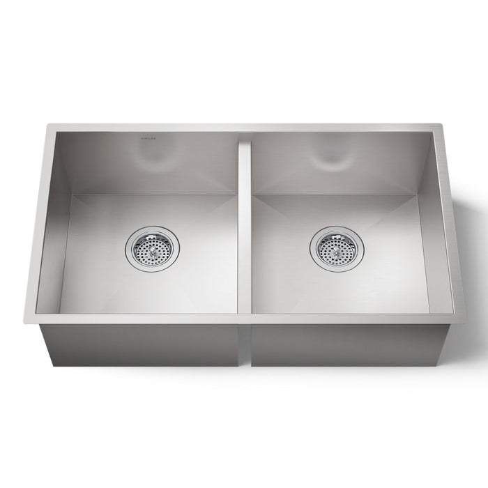 KOHLER K-3820 Vault 32" undermount double-bowl kitchen sink