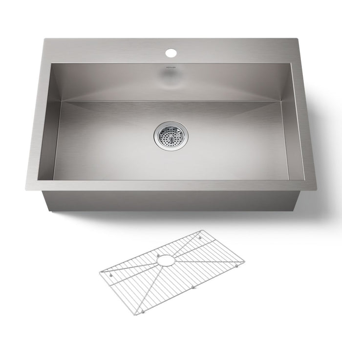 KOHLER K-3821-1 Vault 33" top-/undermount single-bowl kitchen sink