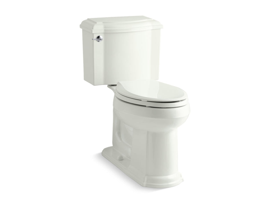 KOHLER K-3837 Devonshire Two-piece Elongated Toilet, 1.28 GPF