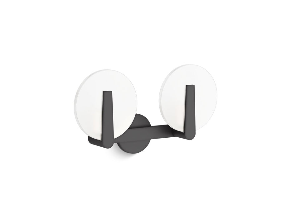 KOHLER K-38397-SC02 Hint Two-light sconce, matte black